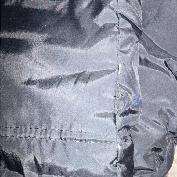 Betsey Johnson Charcoal  Puffer Jacket with Faux Fur Hood - Picture 6 of 9